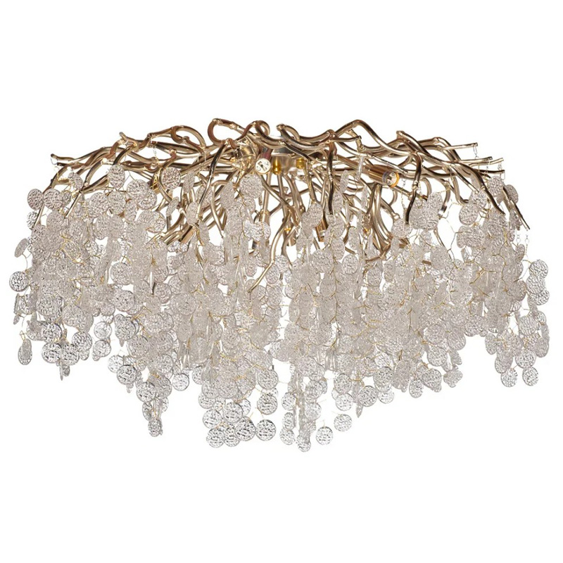 Потолочная люстра FAIRYTREE Champagne Chandelier 80 Золотой Шампань в Костроме | Loft Concept 