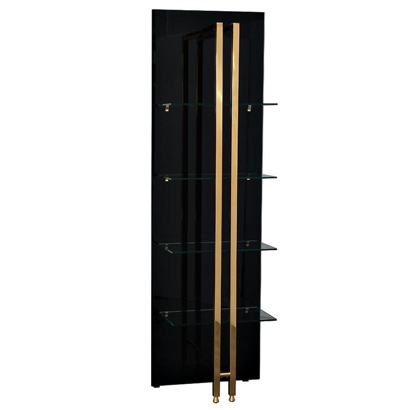 Стеллаж Manley Rack Черный Глянцевое золото Стеллаж Manley Rack Черный Глянцевое золото в Костроме | Loft Concept