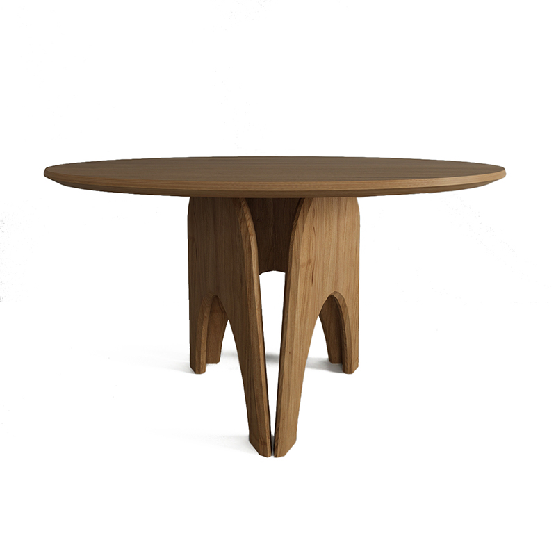 Обеденный круглый стол из дерева Pelican Dinner Table Древесина Обеденный круглый стол из дерева Pelican Dinner Table Древесина в Костроме | Loft Concept