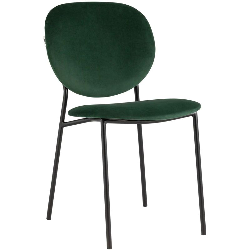 Стул Stanley Chair Зеленый Велюр Зеленый Черный Стул Stanley Chair Зеленый Велюр Зеленый Черный в Костроме | Loft Concept