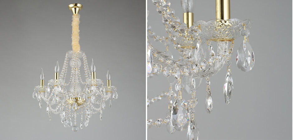 Хрустальная Люстра Tears Золотая  - Loft-Concept в Костроме