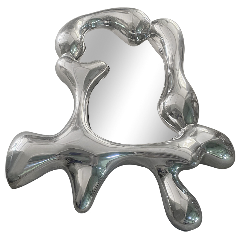 Зеркало Melted Mirror Серебряный Зеркало Зеркало Melted Mirror Серебряный Зеркало в Костроме | Loft Concept