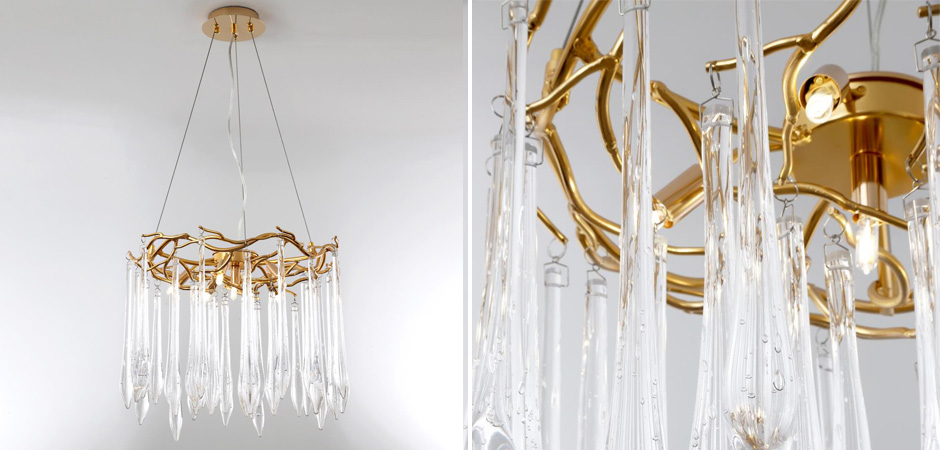 Люстра Crystal Rain Gold Люстра Crystal Rain Gold - Loft-Concept в Костроме