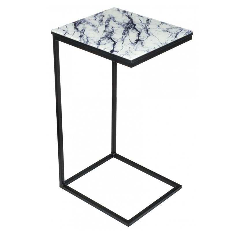 Приставной стол Zermatt Side Table white marble Белый Мрамор Bianco Приставной стол Zermatt Side Table white marble Белый Мрамор Bianco в Костроме | Loft Concept