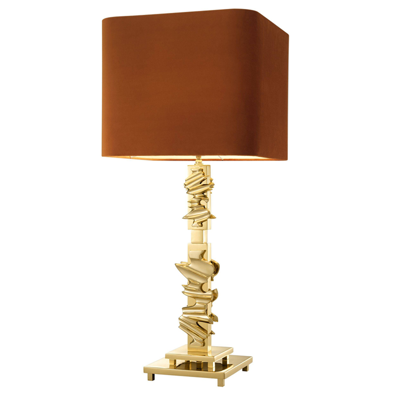 Настольная лампа Eichholtz Table Lamp Abruzzo brass Латунь Оранжевый Настольная лампа Eichholtz Table Lamp Abruzzo brass Латунь Оранжевый в Костроме | Loft Concept