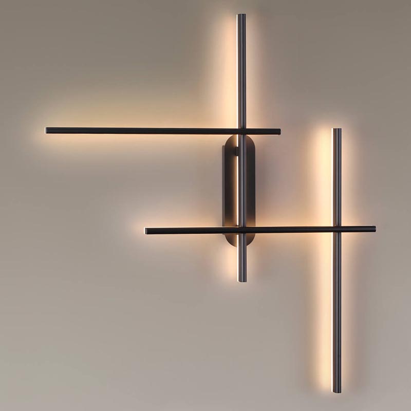 Бра Rolf Four Black Lines Черный Бра Rolf Four Black Lines Черный в Костроме | Loft Concept