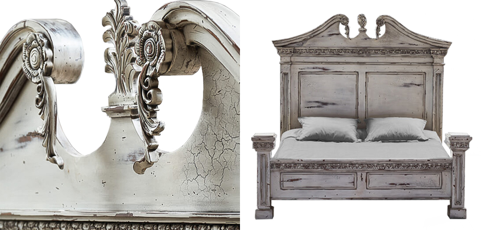 Кровать Gothic Style Bed White Кровать Gothic Style Bed White - Loft-Concept в Костроме