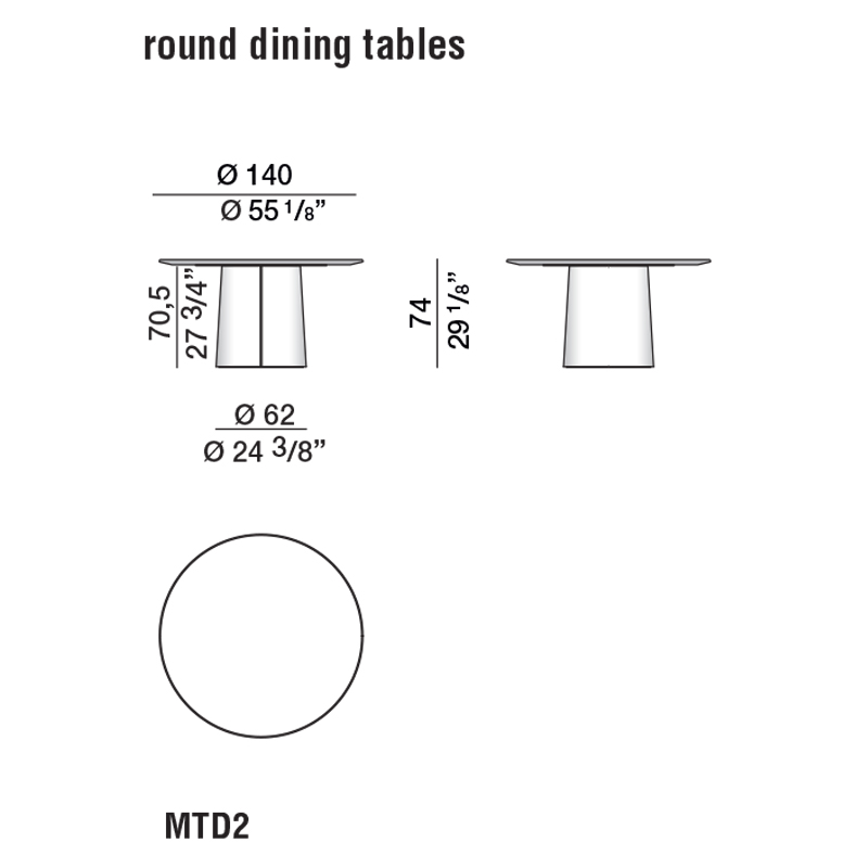 Дизайнерский круглый обеденный стол MATEO Dining Table Дизайнерский круглый обеденный стол MATEO Dining Table в Костроме