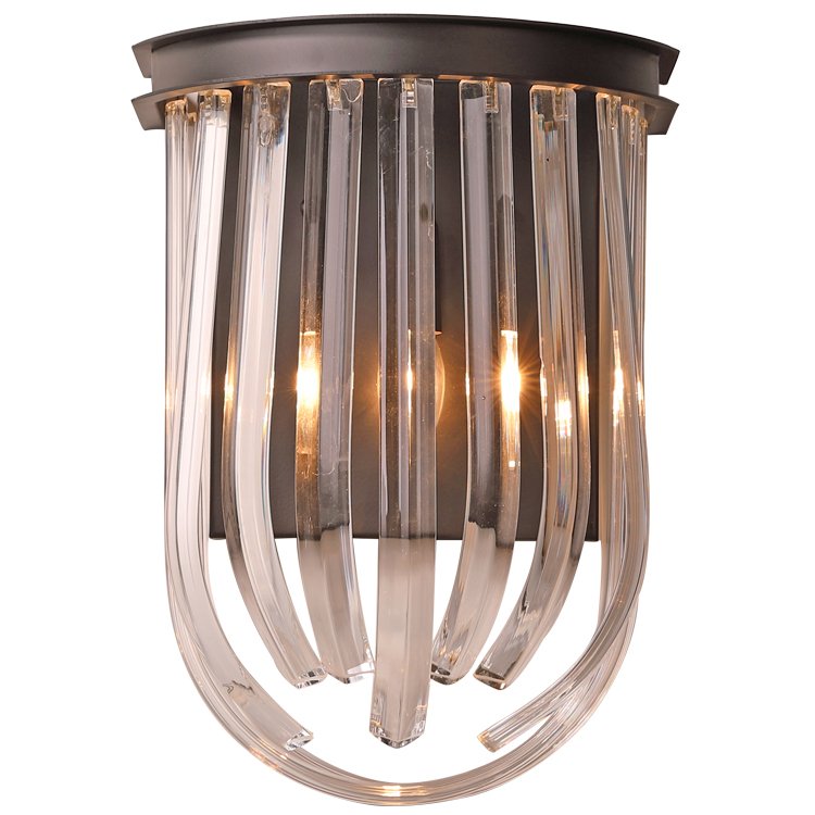 Бра RETRO FROZEN GLASS wall Lamp Черный Бра RETRO FROZEN GLASS wall Lamp Черный в Костроме | Loft Concept