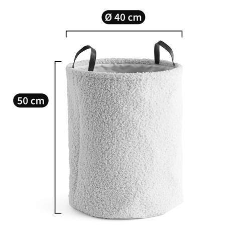 Корзина для белья из ткани букле Boucle Organizers Round Корзина для белья из ткани букле Boucle Organizers Round в Костроме