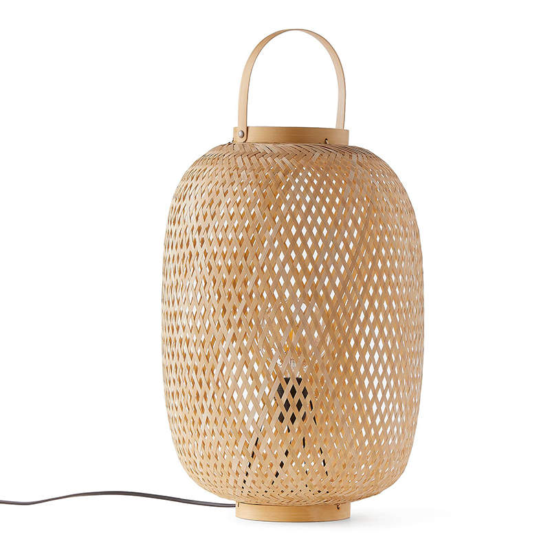 Настольная лампа Lantern Wicker Table lamp Бежевый Настольная лампа Lantern Wicker Table lamp Бежевый в Костроме | Loft Concept