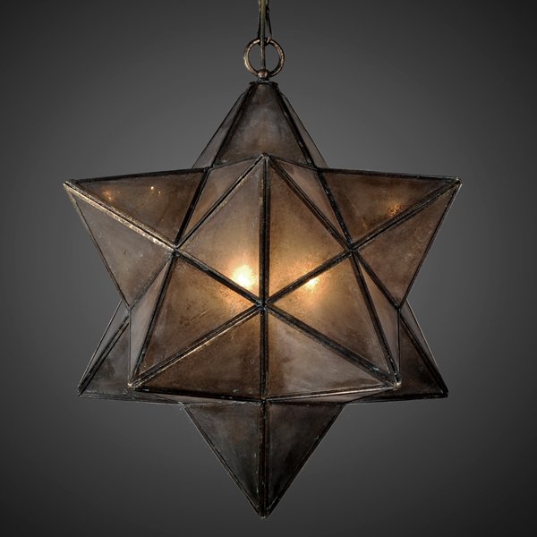 Подвесной светильник Star frosted glass 45 Металлик винтаж Подвесной светильник Star frosted glass 45 Металлик винтаж в Костроме | Loft Concept
