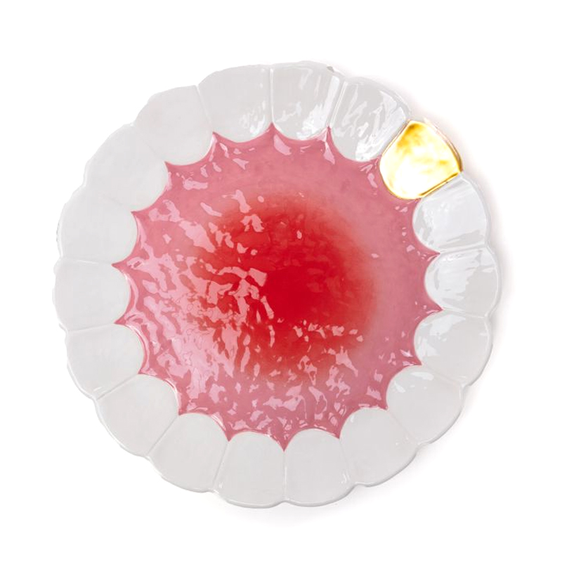 Блюдо Seletti Mouth Full Золотой Розовый Белый Блюдо Seletti Mouth Full Золотой Розовый Белый в Костроме | Loft Concept