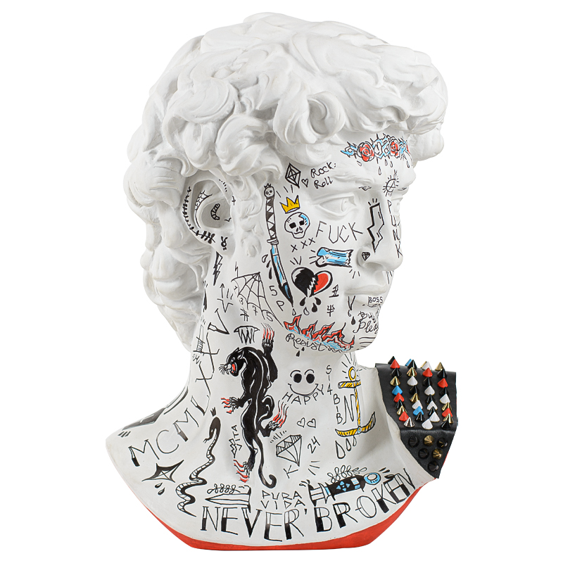 Статуэтка Bust of David PUNK Мульти Статуэтка Bust of David PUNK Мульти в Костроме | Loft Concept