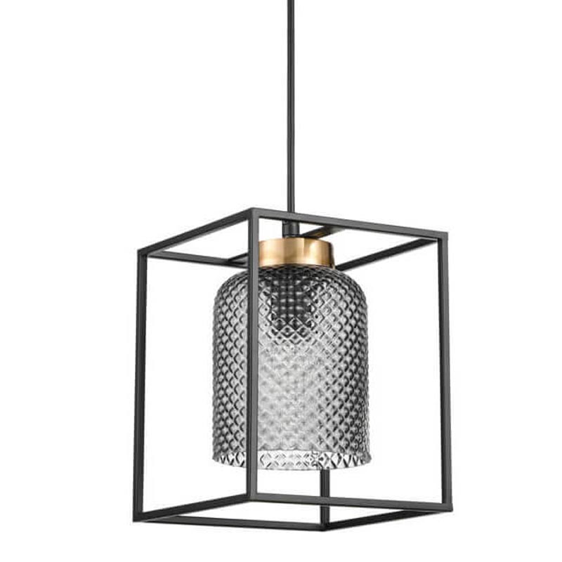 Подвесной светильник Myron Hanging lamp Черный Дымчатый (Smoke) Подвесной светильник Myron Hanging lamp Черный Дымчатый (Smoke) в Костроме | Loft Concept
