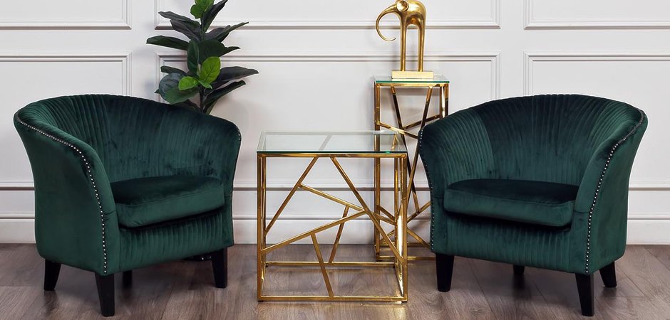 Подставка Serene Furnishing Gold Clear Glass Top stand Подставка Serene Furnishing Gold Clear Glass Top stand - Loft-Concept в Костроме