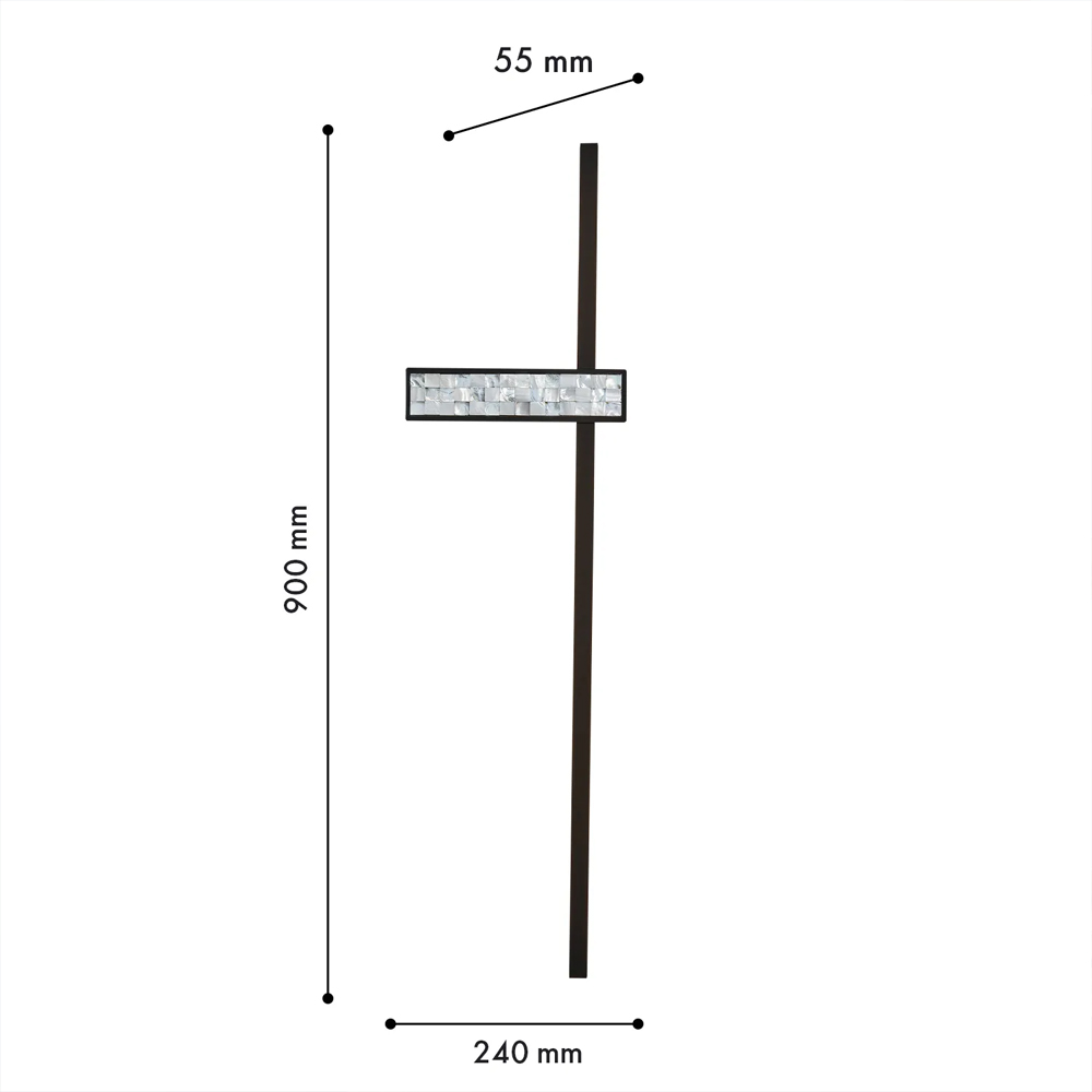 Бра с декором из перламутровой морской ракушки Touch of Marine Charm в Костроме