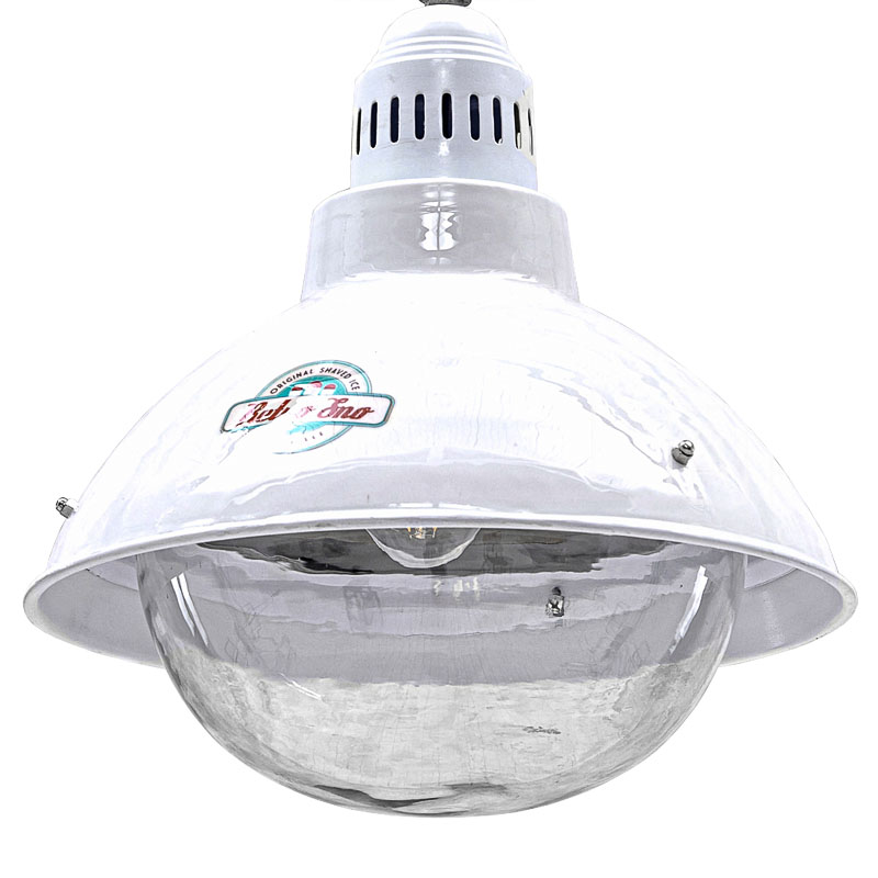 Подвесной светильник Visor Loft White Pendant Белый Прозрачный Подвесной светильник Visor Loft White Pendant Белый Прозрачный в Костроме | Loft Concept