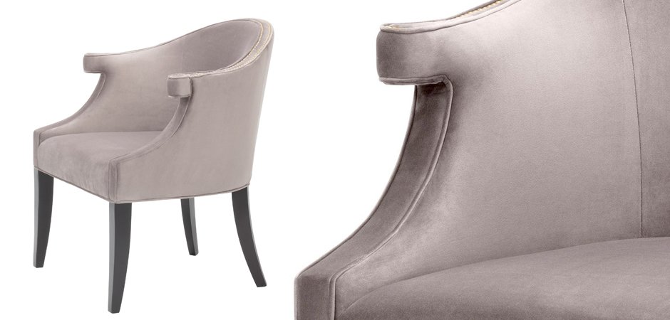 Кресло Eichholtz Chair Margaux taupe - фото №1