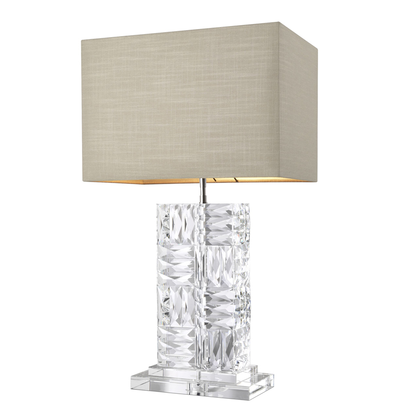 Настольная лампа Eichholtz Table Lamp Contemporary Прозрачный Бежевый Настольная лампа Eichholtz Table Lamp Contemporary Прозрачный Бежевый в Костроме | Loft Concept