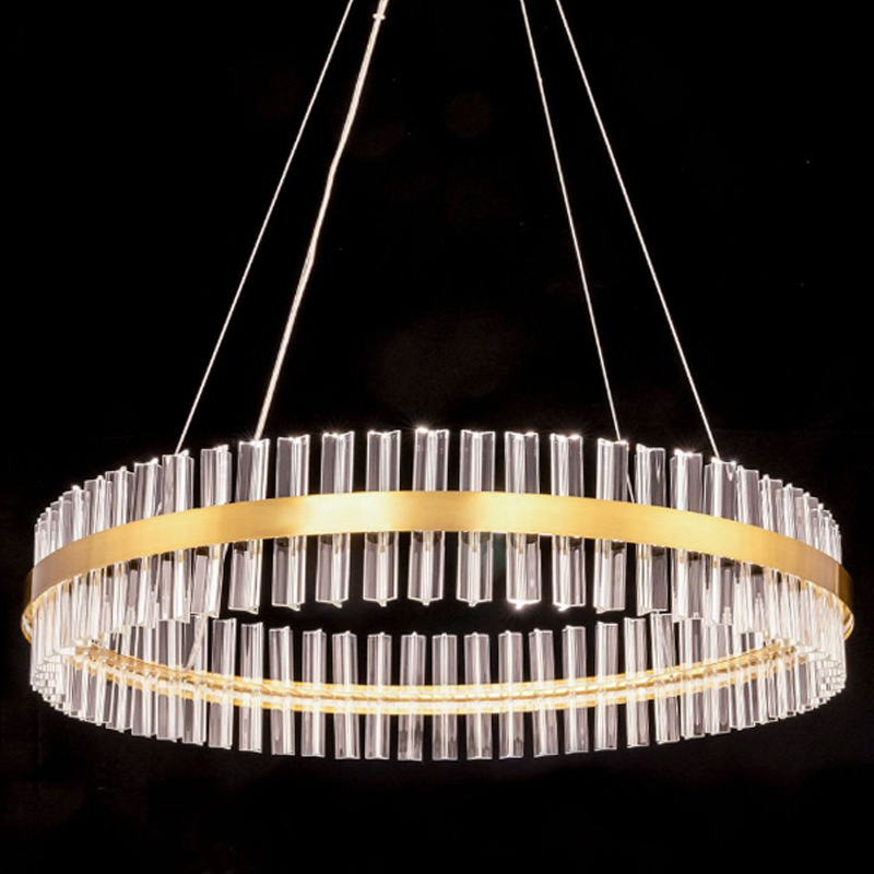 Круглая Люстра Кольцо Хрусталь диаметр 80 см RING Saturno Not Baroncelli Brass Латунь Прозрачное Стекло Круглая Люстра Кольцо Хрусталь диаметр 80 см RING Saturno Not Baroncelli Brass Латунь Прозрачное Стекло в Костроме | Loft Concept