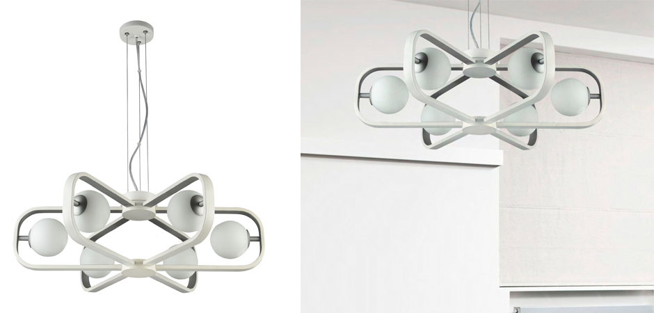 Люстра Michele Ball Chandelier Silver 6 Люстра Michele Ball Chandelier Silver 6 - Loft-Concept в Костроме