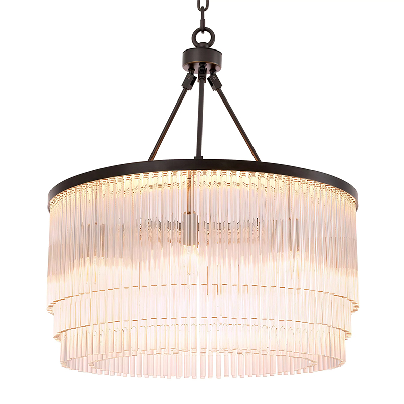 Люстра Eichholtz Chandelier Hector S Bronze Прозрачное Стекло Черный Темная бронза Люстра Eichholtz Chandelier Hector S Bronze Прозрачное Стекло Черный Темная бронза в Костроме | Loft Concept