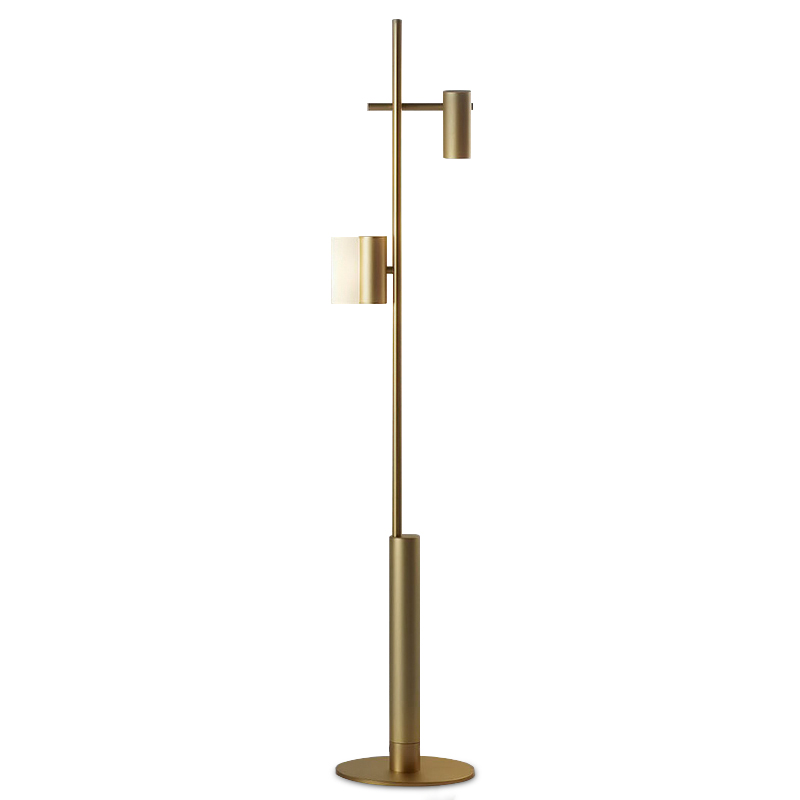 Торшер CILON Typography Floor Lamp I Золотой Белый Торшер CILON Typography Floor Lamp I Золотой Белый в Костроме | Loft Concept