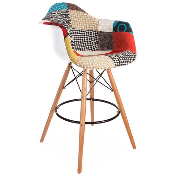 Барный Стул Patchwork bar style DSW Мульти Древесина Барный Стул Patchwork bar style DSW Мульти Древесина в Костроме | Loft Concept