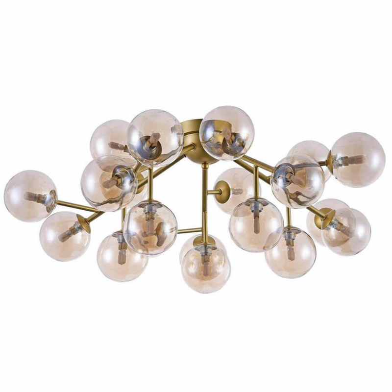 Потолочный Светильник Berries Chandelier Amber 75 матовое золото Янтарь (Amber) Потолочный Светильник Berries Chandelier Amber 75 матовое золото Янтарь (Amber) в Костроме | Loft Concept