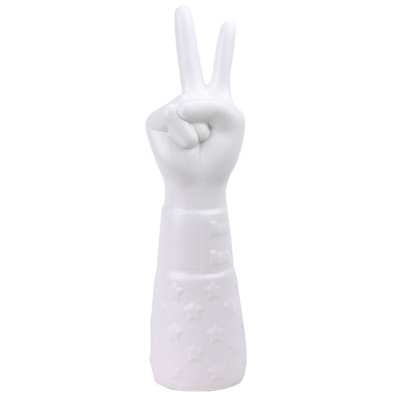 Статуэтка Jonathan Adler Peace Hand Sculpture Белый Статуэтка Jonathan Adler Peace Hand Sculpture Белый в Костроме | Loft Concept