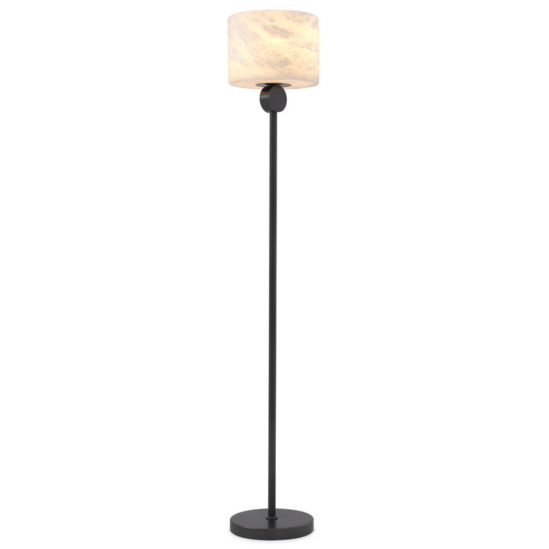 Торшер Eichholtz Floor Lamp Etruscan Bronze Темная бронза Белый Торшер Eichholtz Floor Lamp Etruscan Bronze Темная бронза Белый в Костроме | Loft Concept