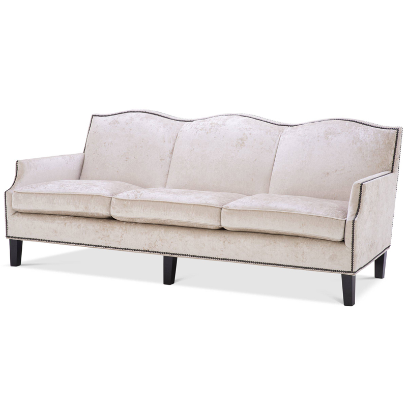 Диван Eichholtz Sofa Merlin Кремовый Латунь Черный Диван Eichholtz Sofa Merlin Кремовый Латунь Черный в Костроме | Loft Concept