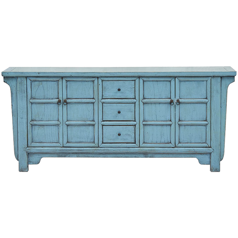 Комод в китайском стиле Blue Chest of Drawers Chinese Collection Голубой Коричневый Комод в китайском стиле Blue Chest of Drawers Chinese Collection Голубой Коричневый в Костроме | Loft Concept
