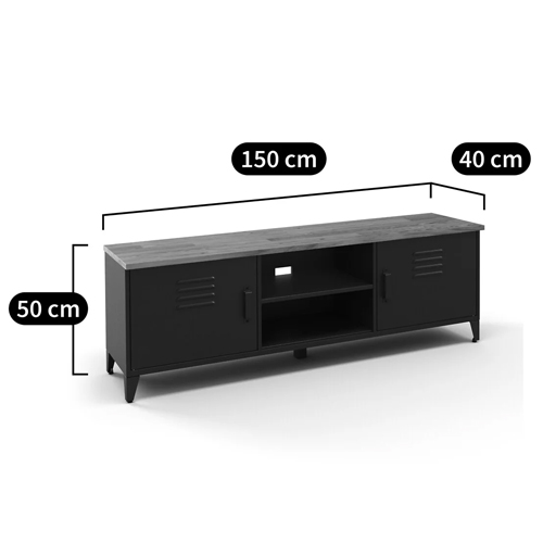 ТВ-тумба из металла и столешницей из массива дуба Metal Wood TV-Stand ТВ-тумба из металла и столешницей из массива дуба Metal Wood TV-Stand в Костроме