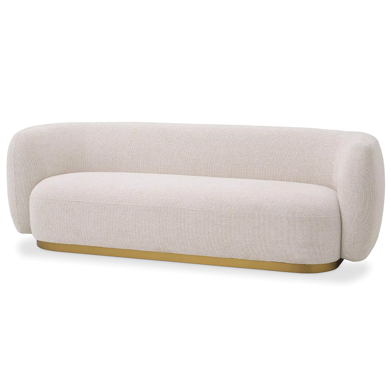 Диван Eichholtz Sofa Roxy Кремовый Латунь Диван Eichholtz Sofa Roxy Кремовый Латунь в Костроме | Loft Concept