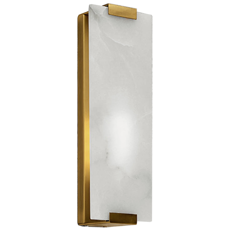 Бра Marble Rectangle Wall Lamp Brass Латунь Бра Marble Rectangle Wall Lamp Brass Латунь в Костроме | Loft Concept