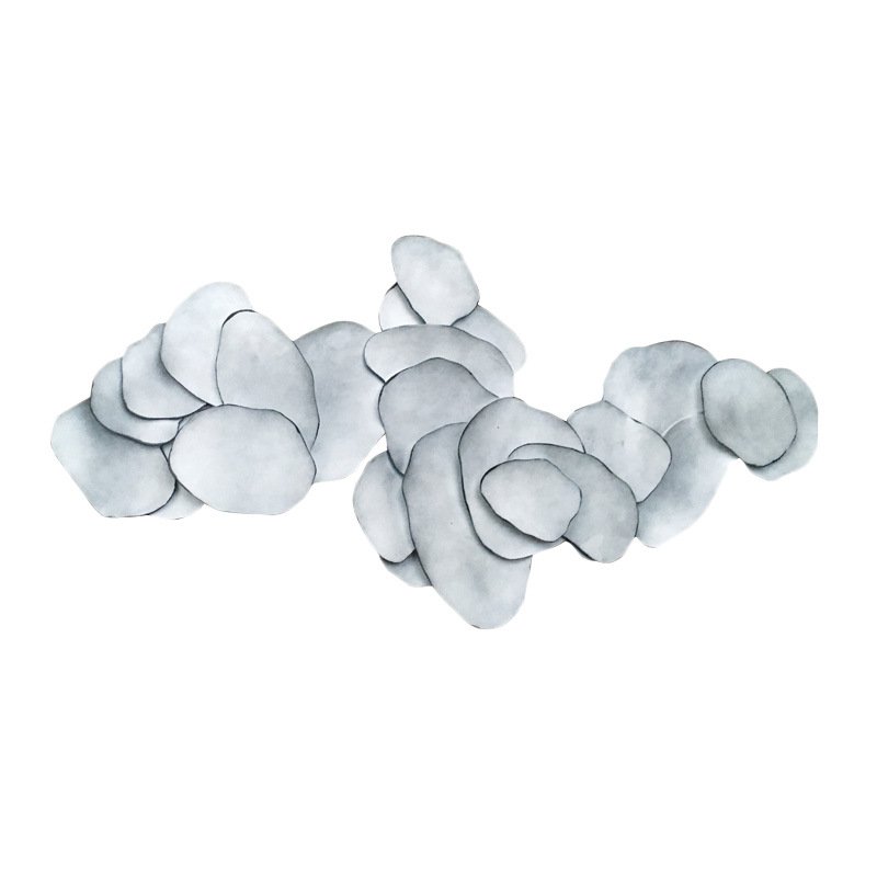 Арт-объект на стену Silver Blue Flakes Серо-голубой Арт-объект на стену Silver Blue Flakes Серо-голубой в Костроме | Loft Concept