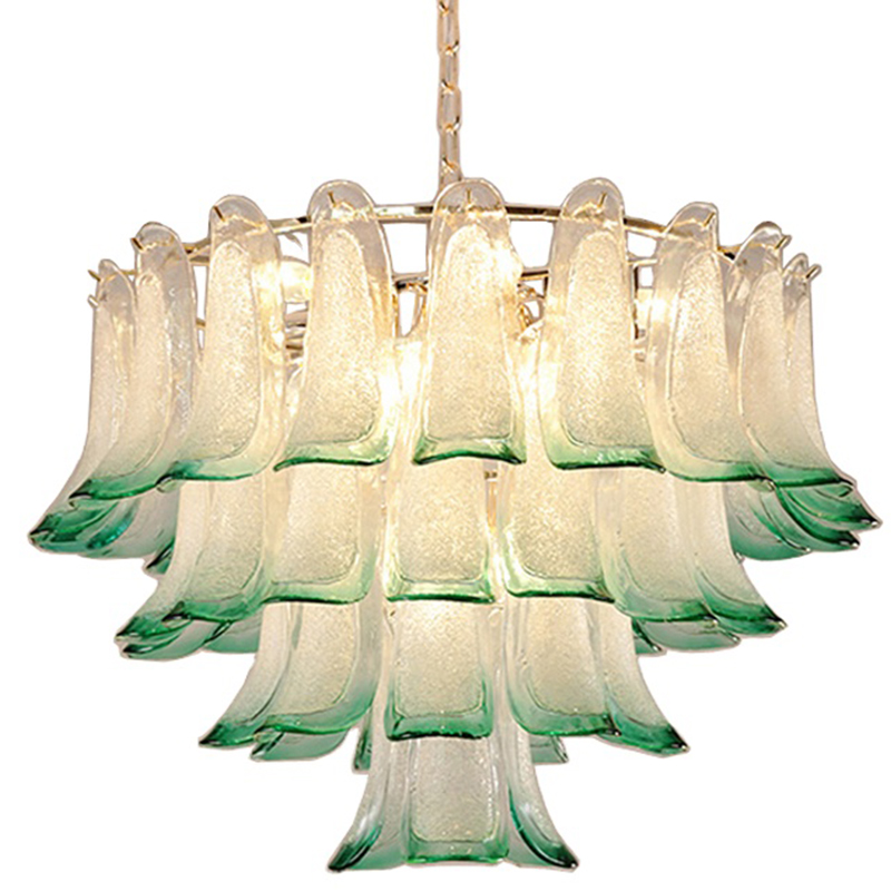 Люстра Peacock Chandelier Золотой Прозрачное Стекло Зеленый Люстра Peacock Chandelier Золотой Прозрачное Стекло Зеленый в Костроме | Loft Concept