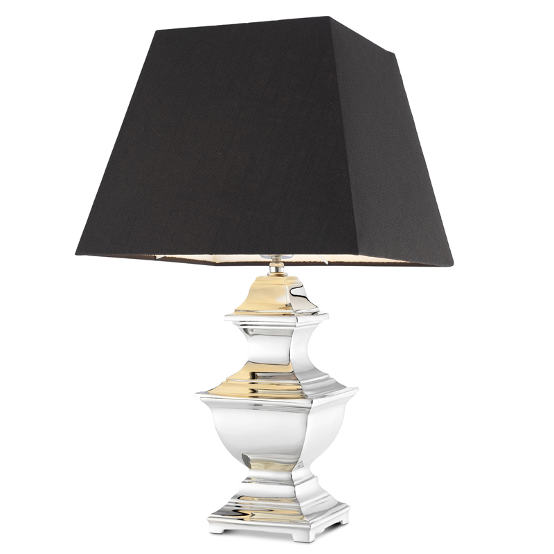 Настольная лампа Eichholtz Table Lamp Maryland Никель Черный Настольная лампа Eichholtz Table Lamp Maryland Никель Черный в Костроме | Loft Concept