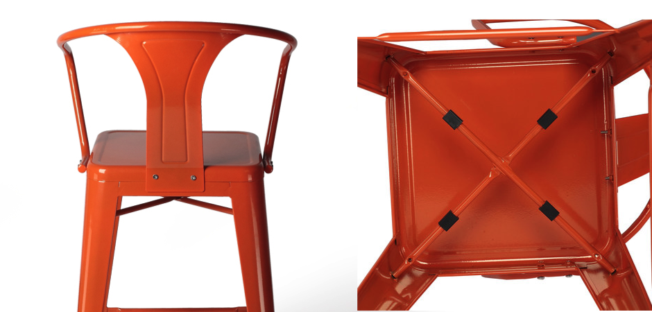Барный стул Tolix Bar Stool 75 Armchair Backed Барный стул Tolix Bar Stool 75 Armchair Backed - Loft-Concept в Костроме