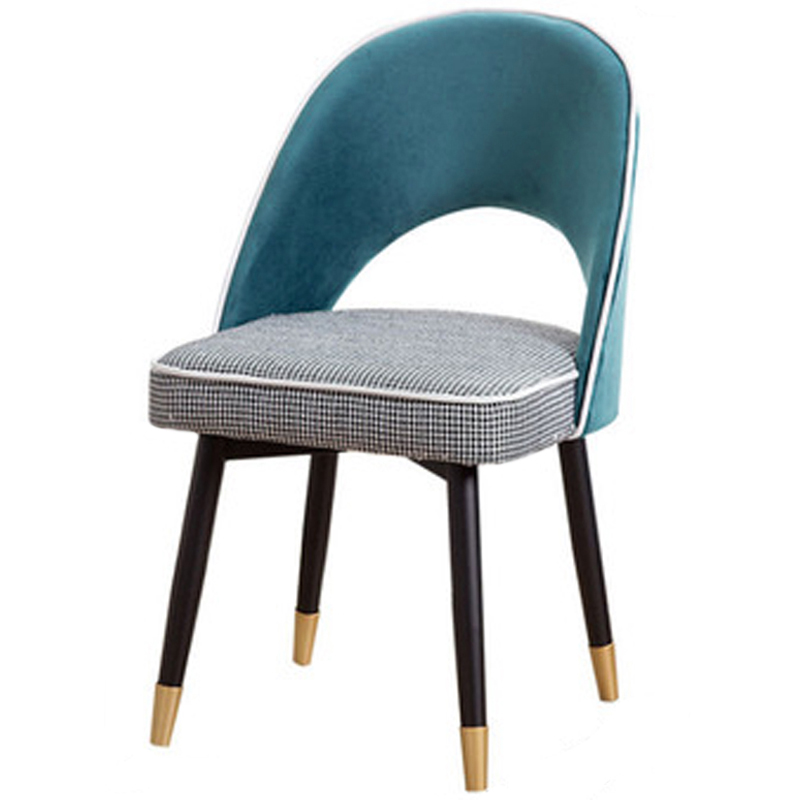 Стул Modern Chair Черно-белый Латунь Бирюзовый Стул Modern Chair Черно-белый Латунь Бирюзовый в Костроме | Loft Concept