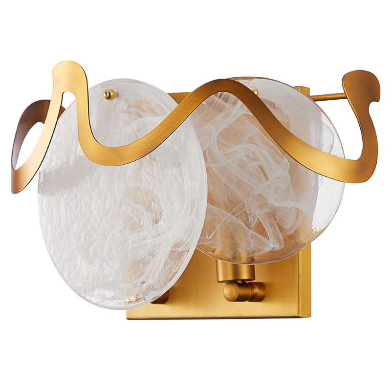 Бра Darden Wall Lamp Бронза Белый Бра Darden Wall Lamp Бронза Белый в Костроме | Loft Concept