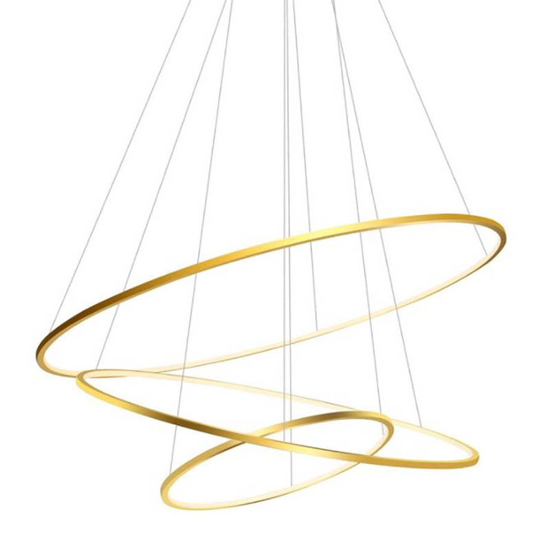 Люстра Три Кольца Ring Horizontal Quintet Gold 3 Золотой Люстра Три Кольца Ring Horizontal Quintet Gold 3 Золотой в Костроме | Loft Concept