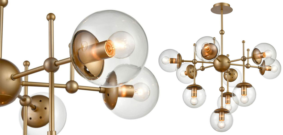 Люстра Gold Balls Chandelier 10 Люстра Gold Balls Chandelier 10 - Loft-Concept в Костроме