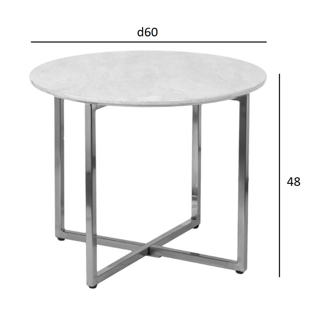Столик журнальный круглый с черной столешницей Marsali Coffee Table Столик журнальный круглый с черной столешницей Marsali Coffee Table в Костроме