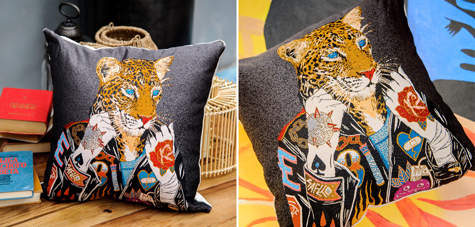 Декоративная подушка Leopard Grey - Loft-Concept в Костроме