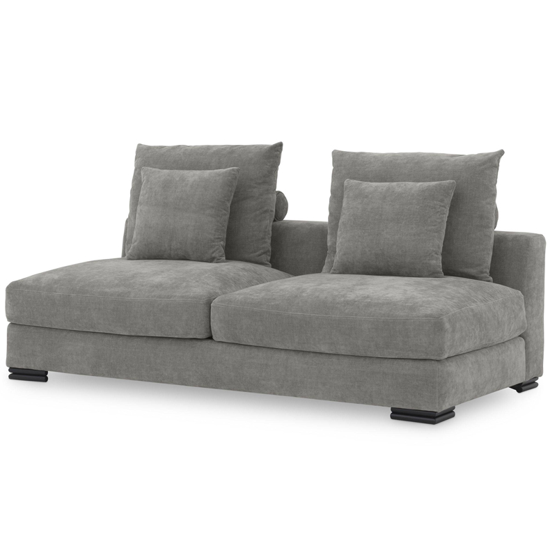 Диван Eichholtz Sofa Clifford 2-Seater grey Серый Черный Диван Eichholtz Sofa Clifford 2-Seater grey Серый Черный в Костроме | Loft Concept