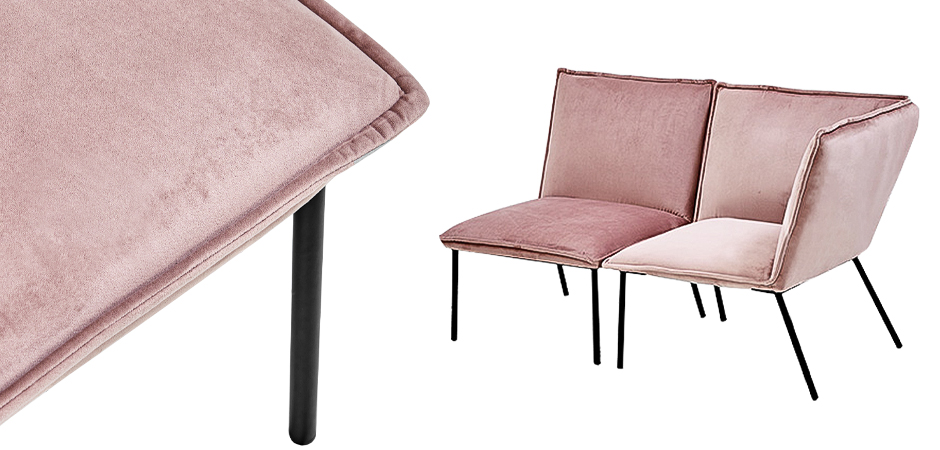 Кресло Corner Armchair Single pink Кресло Corner Armchair Single pink - Loft-Concept в Костроме