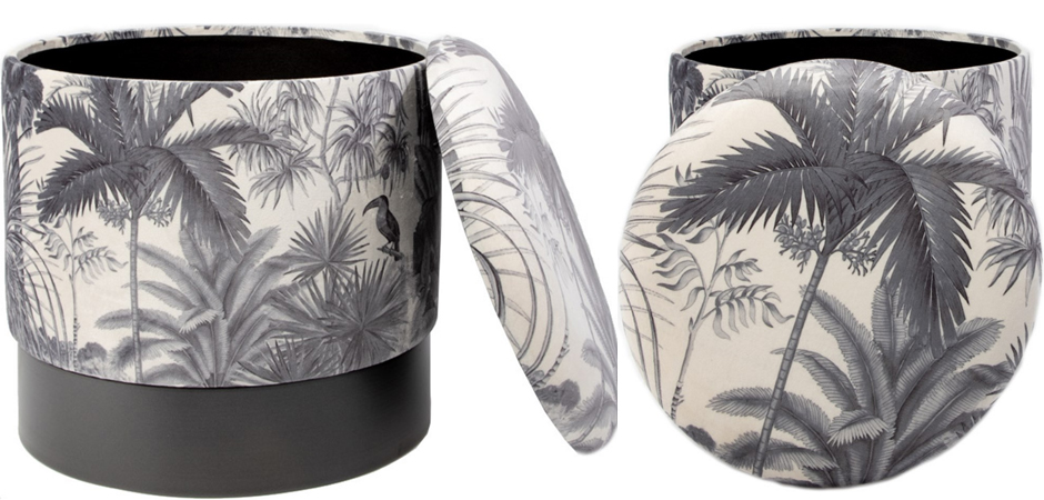 Пуф PUF Jungle Print plants&toucan small Пуф PUF Jungle Print plants&toucan small - Loft-Concept в Костроме
